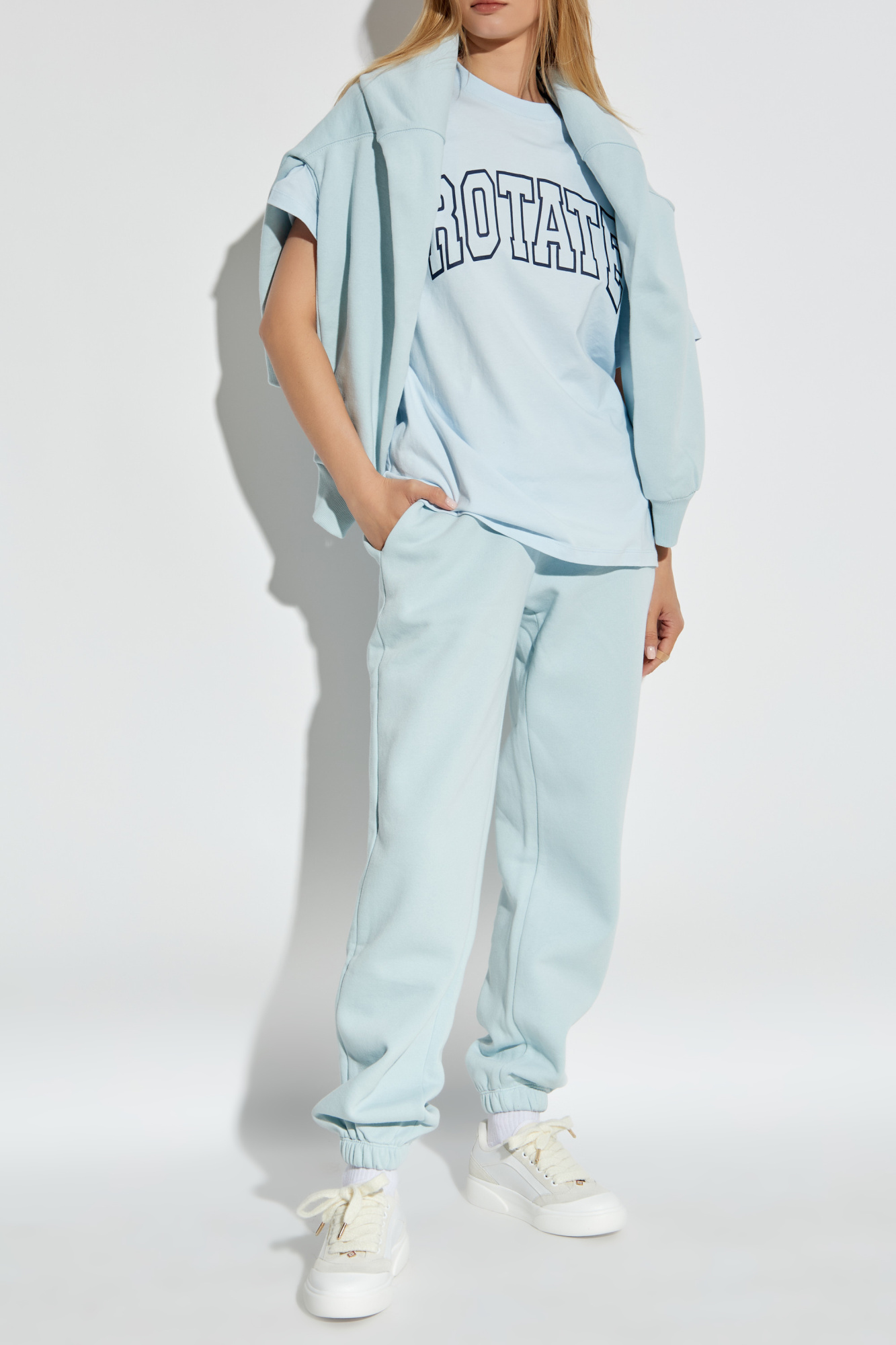 パンツ ROTATE JOGGING PANTS WITH LOGO Sweatpants With Logo Black - ROTATE Birger Christensen